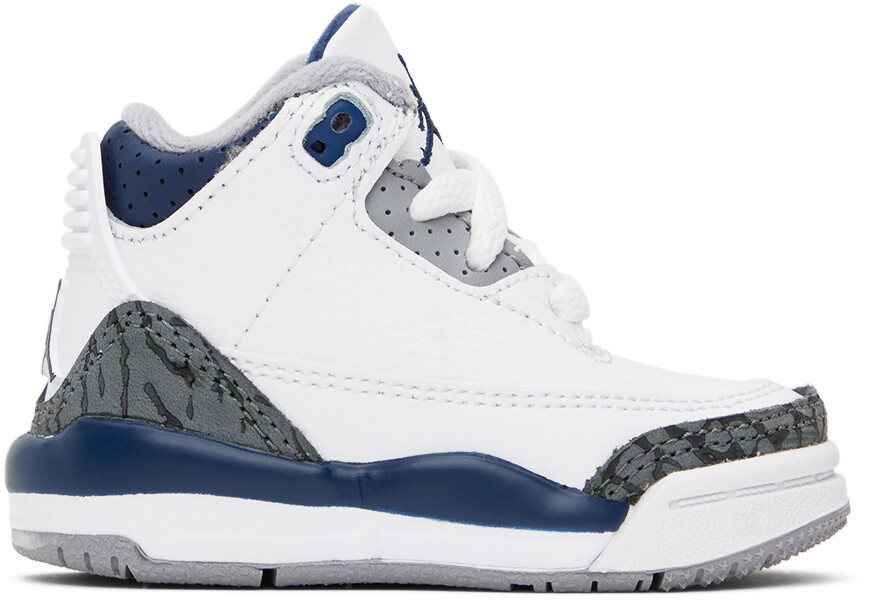 

Белые кроссовки Jordan Retro 3 Baby White Nike Jordan