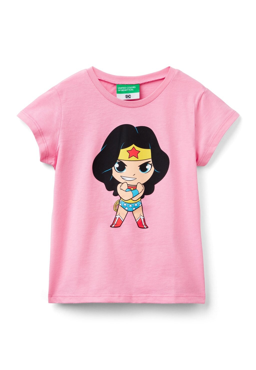 

Футболка с принтом Dc Comics United Colors of Benetton, розовый