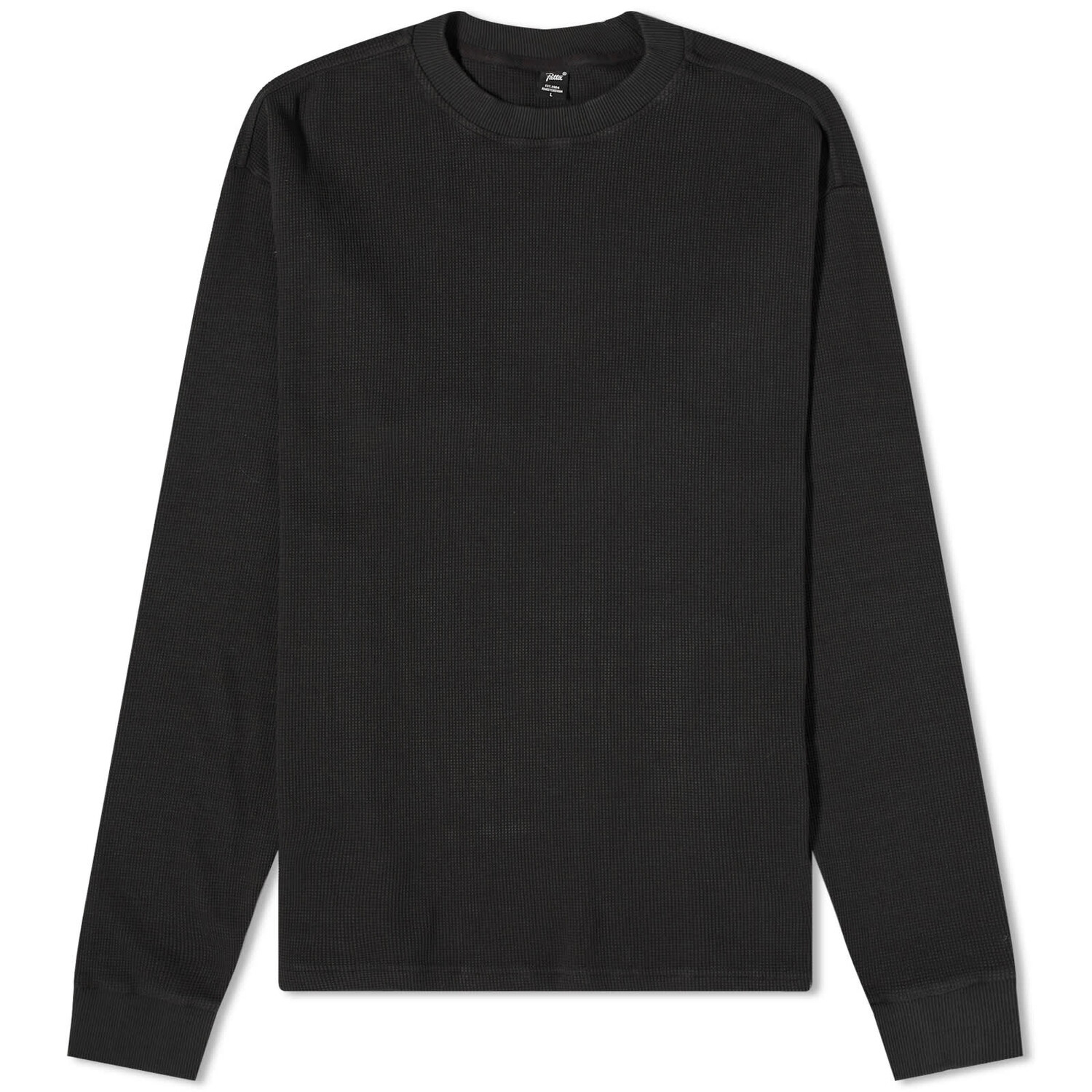 

Футболка Patta Long Sleeve Basic Waffle, черный