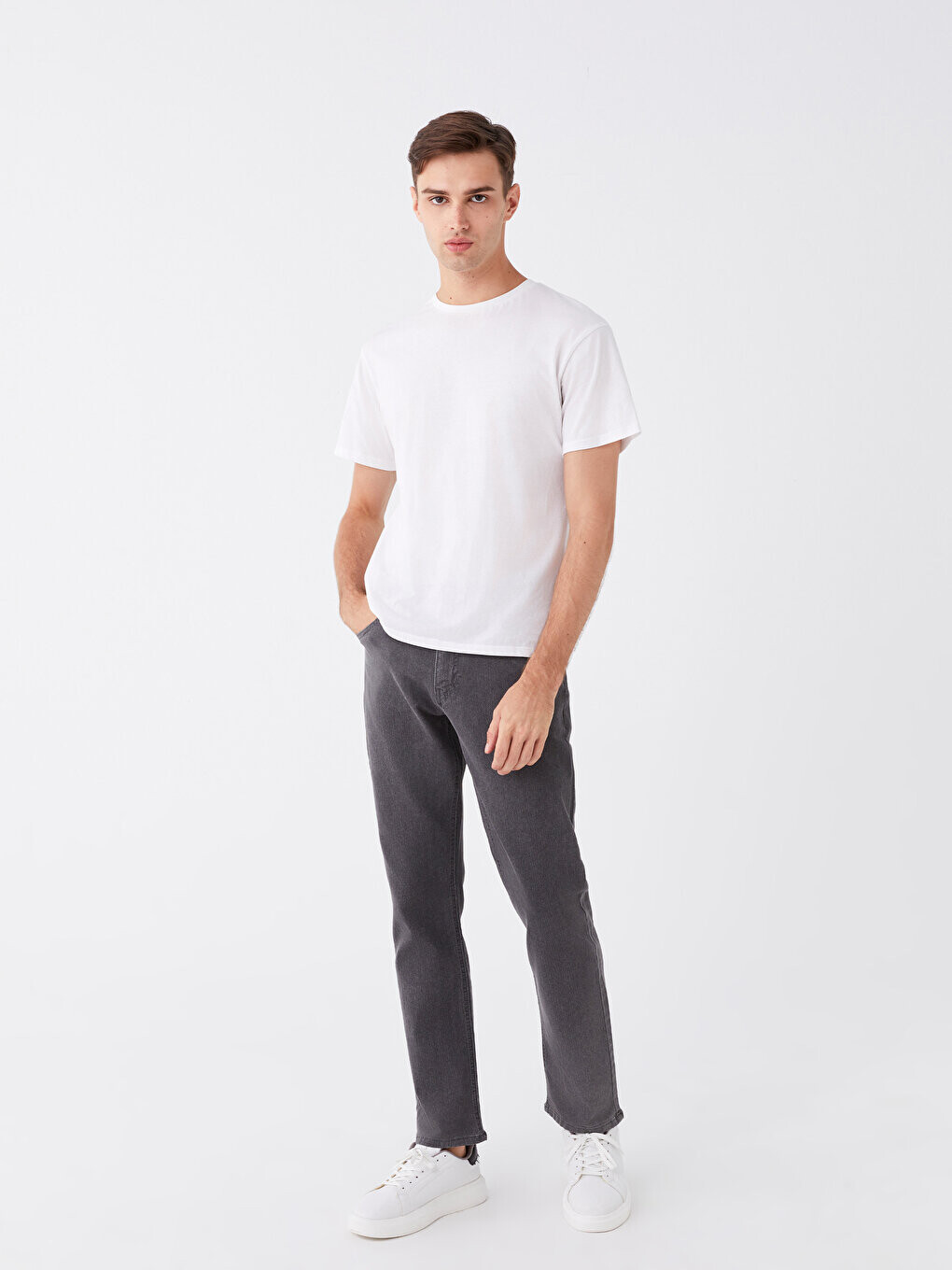 

790 Мужские джинсовые брюки удобного кроя LCW Jeans, серое родео, Серый