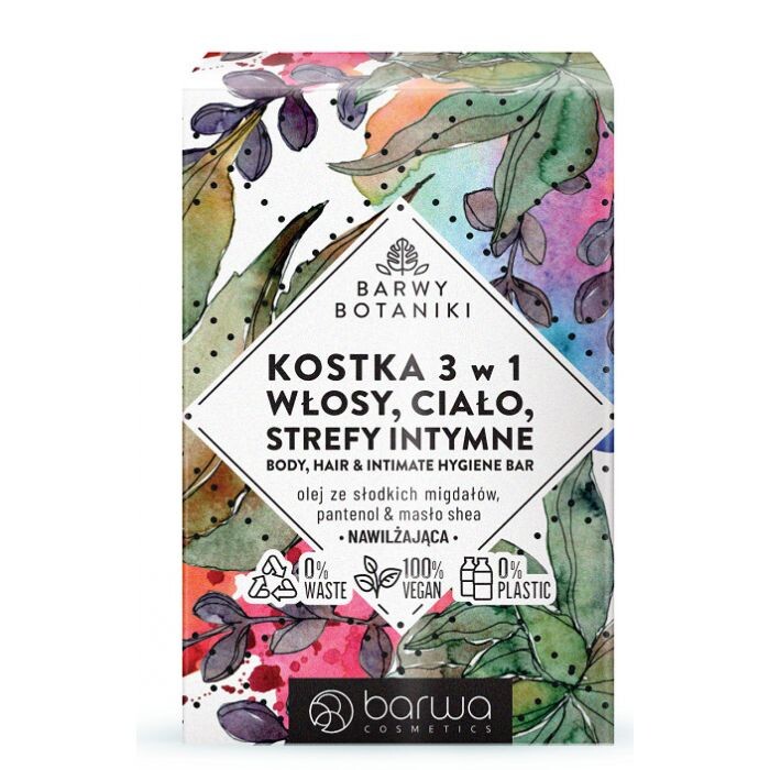 

Шампунь Botaniki Champú Sólido 3 en 1 Cuerpo, Cabello, Higiene íntima Barwa, 100 gr