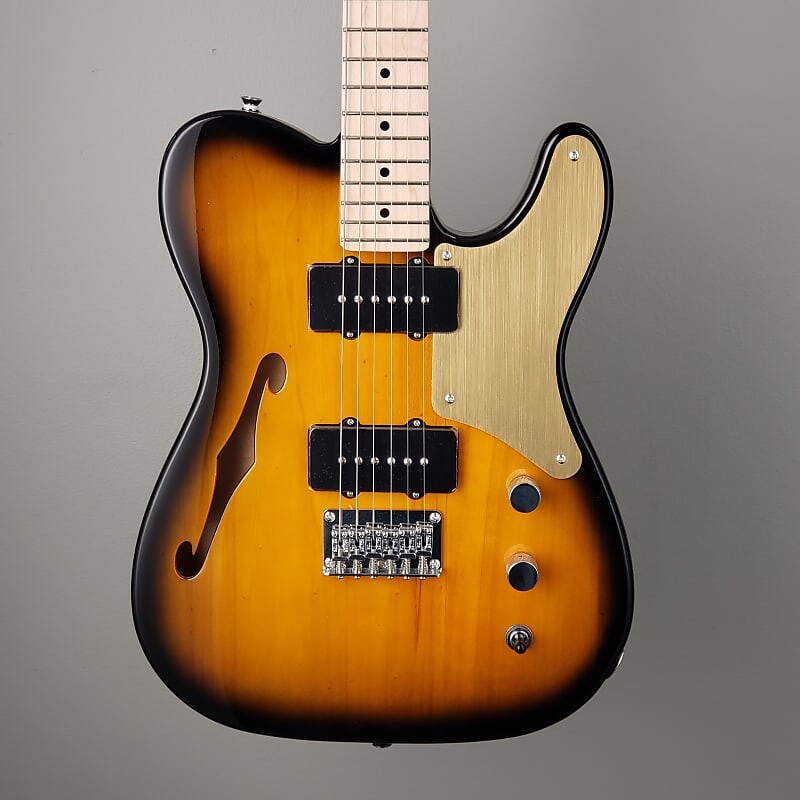 

Электрогитара Squier Paranormal Cabronita Telecaster Thinline - 2-Color Sunburst - Gold Pick Guard