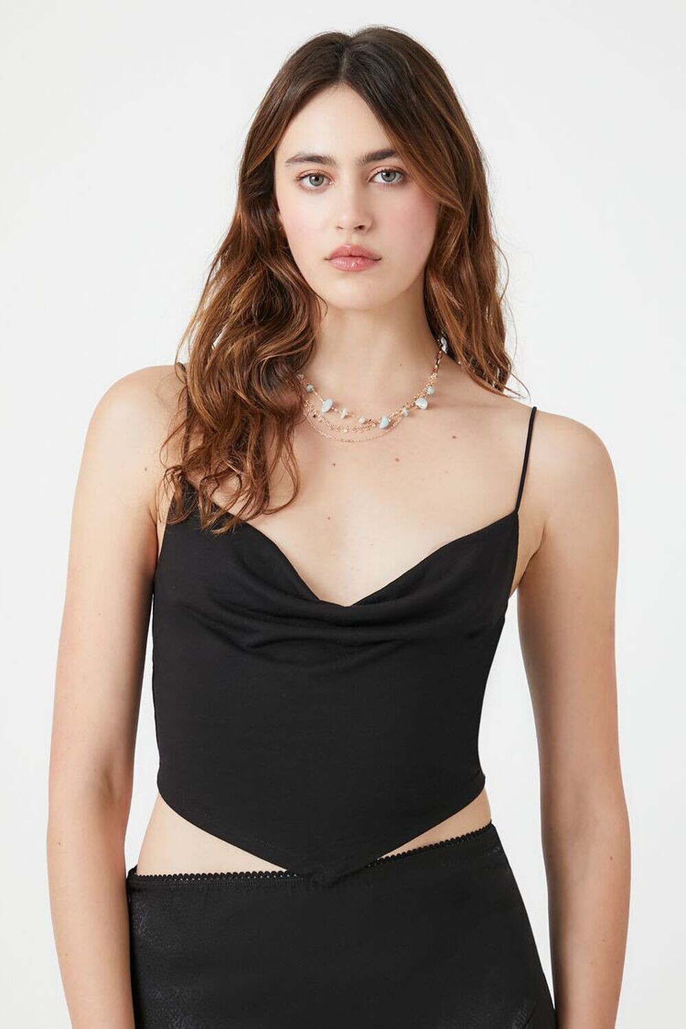 

Укороченная майка с капюшоном Forever 21, черный