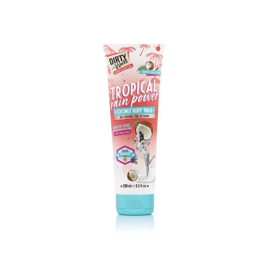 

Dirty Works Гель для тела Tropical Rain Power с кокосом, 280 мл