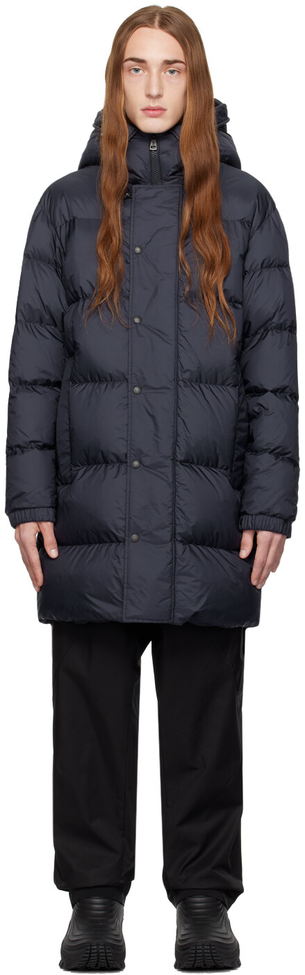 

Темно-синий пуховик Moncler Alagon