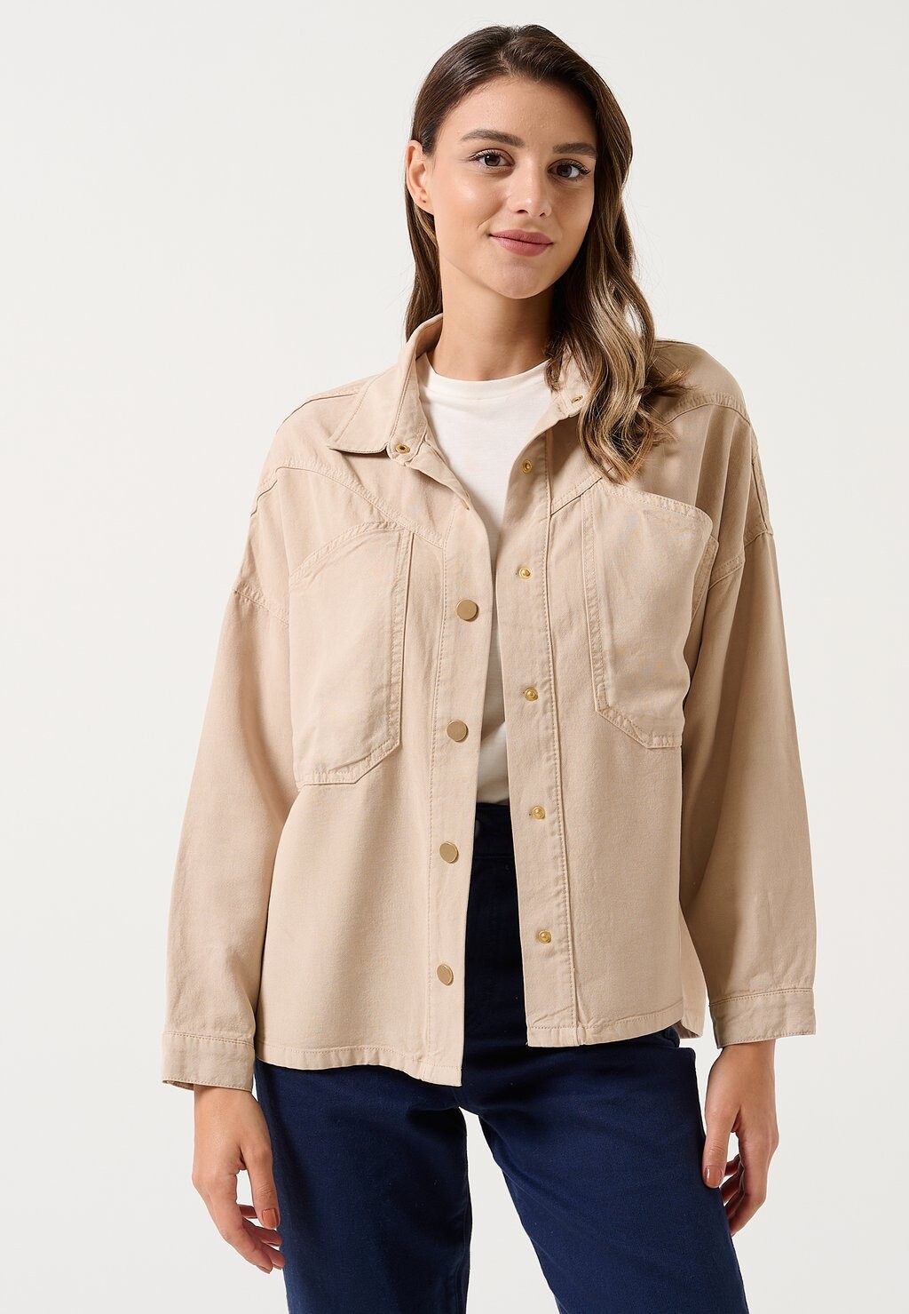 

Джинсовая куртка Jimmy Key, цвет beige