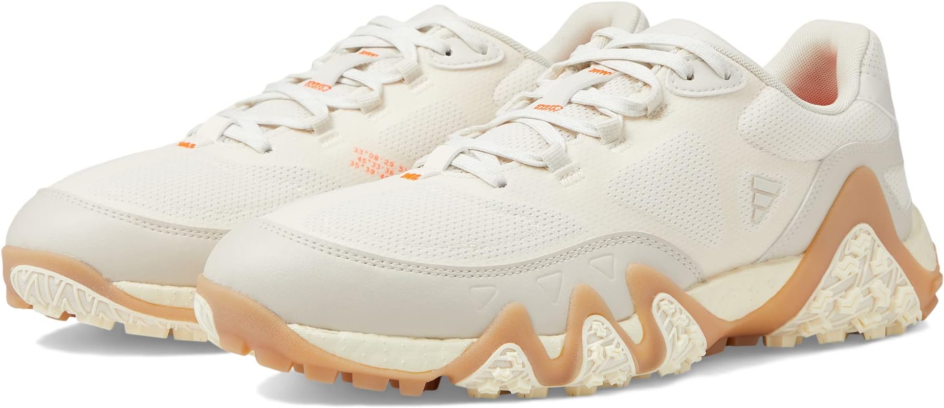 Кроссовки Adicross Lo Golf Shoes adidas, цвет Wonder White/Alumina/Impact Orange цена и фото