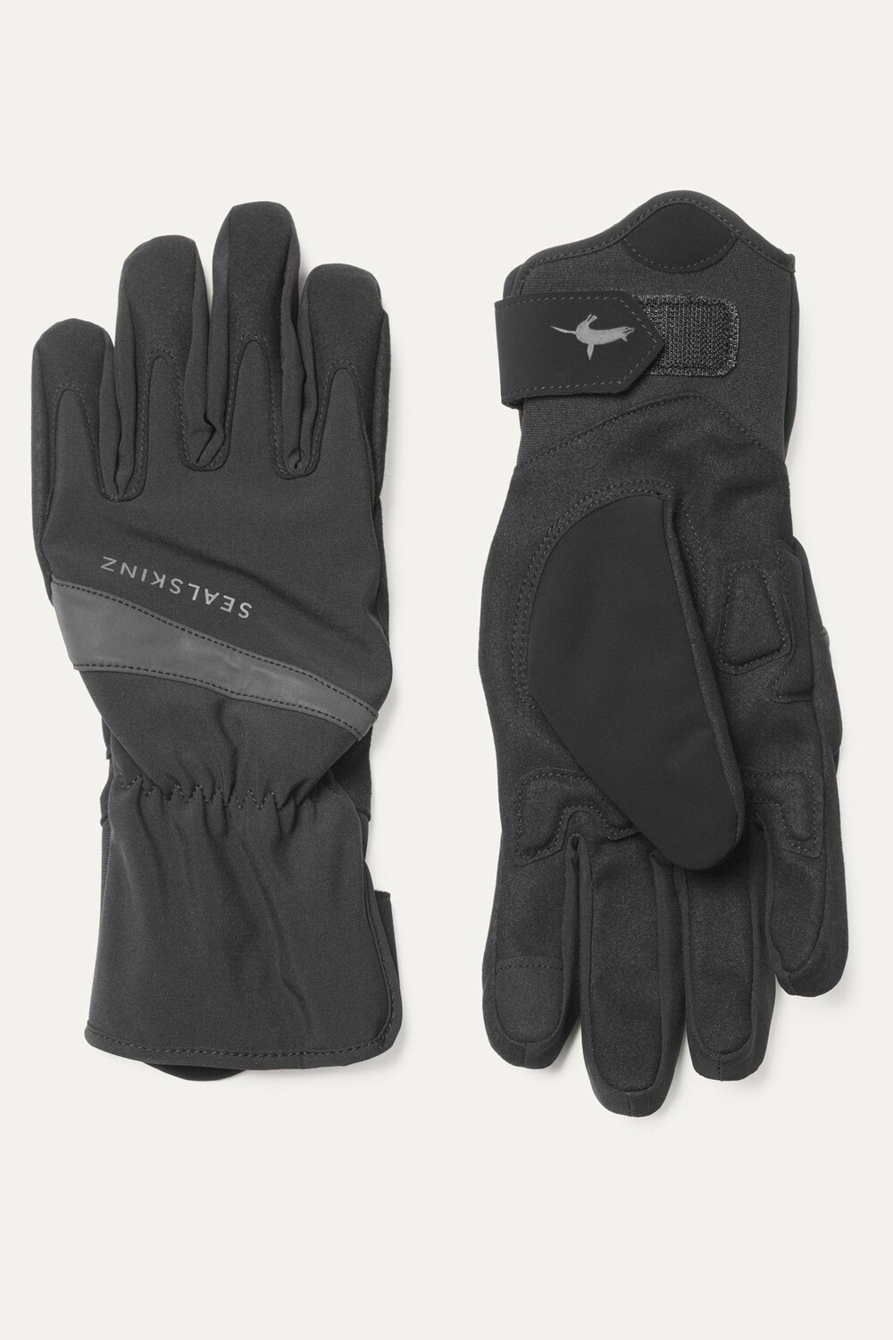 

Черные водонепроницаемые перчатки Bodham All Weather Cycle из тюленьей кожи SEALSKINZ, черный