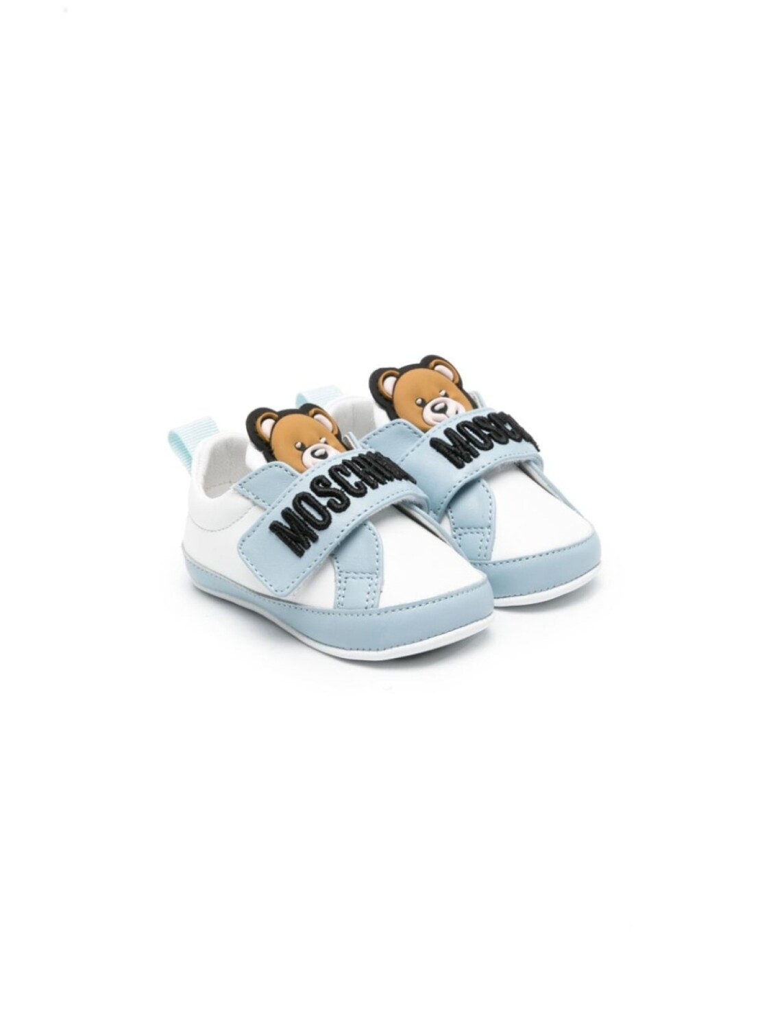 

Moschino Kids пинетки с аппликацией Teddy Bear, белый