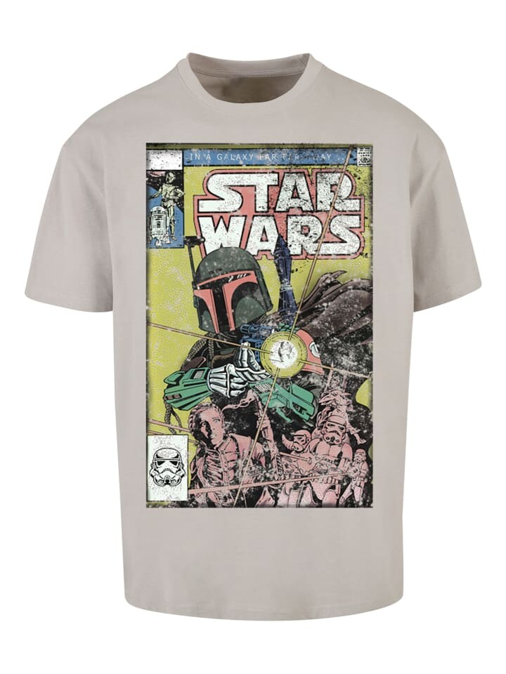 

Футболка F4NT4STIC Star Wars Boba Fett Comic, цвет lightasphalt