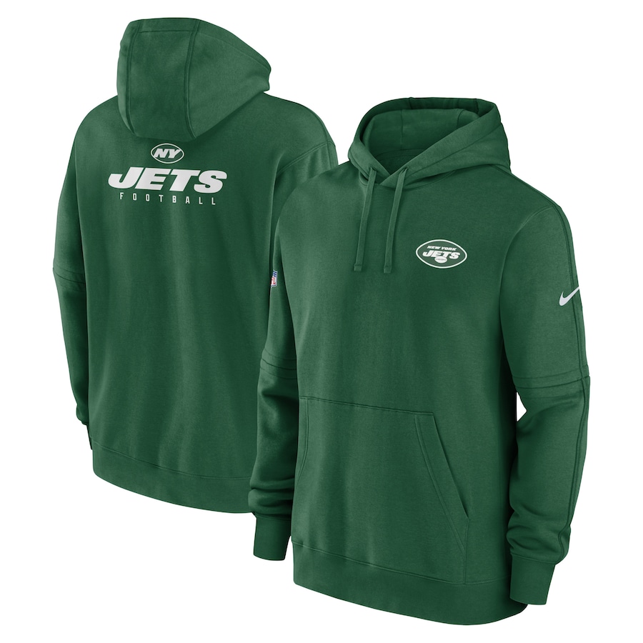 

Пуловер с капюшоном Nike New York Jets, зеленый