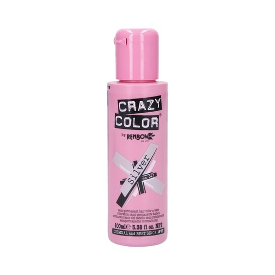 

Полуперманентная краска для волос 27 Серебро, 100 мл Crazy Color