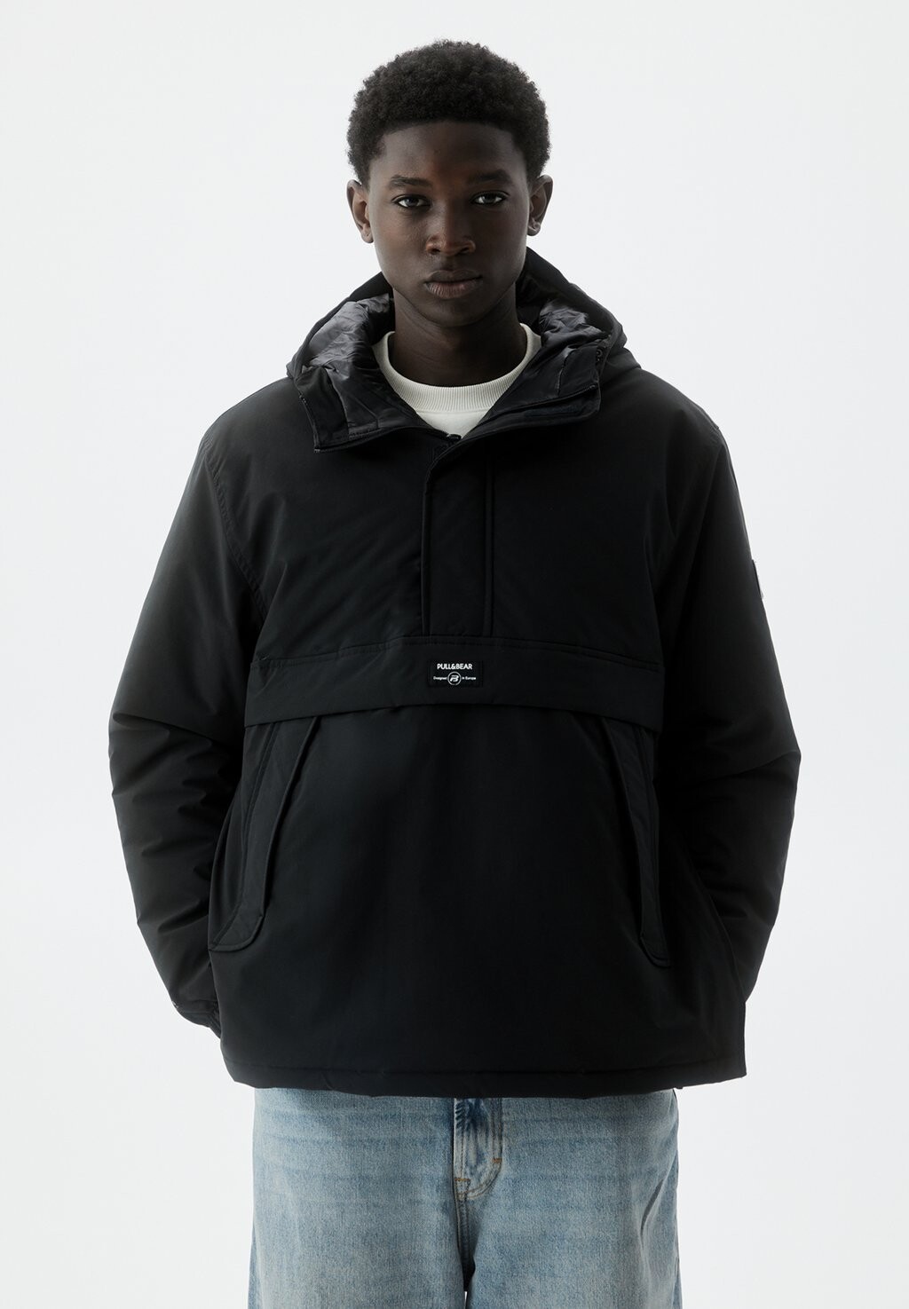 

Зимняя куртка Pouch PULL&BEAR, черный
