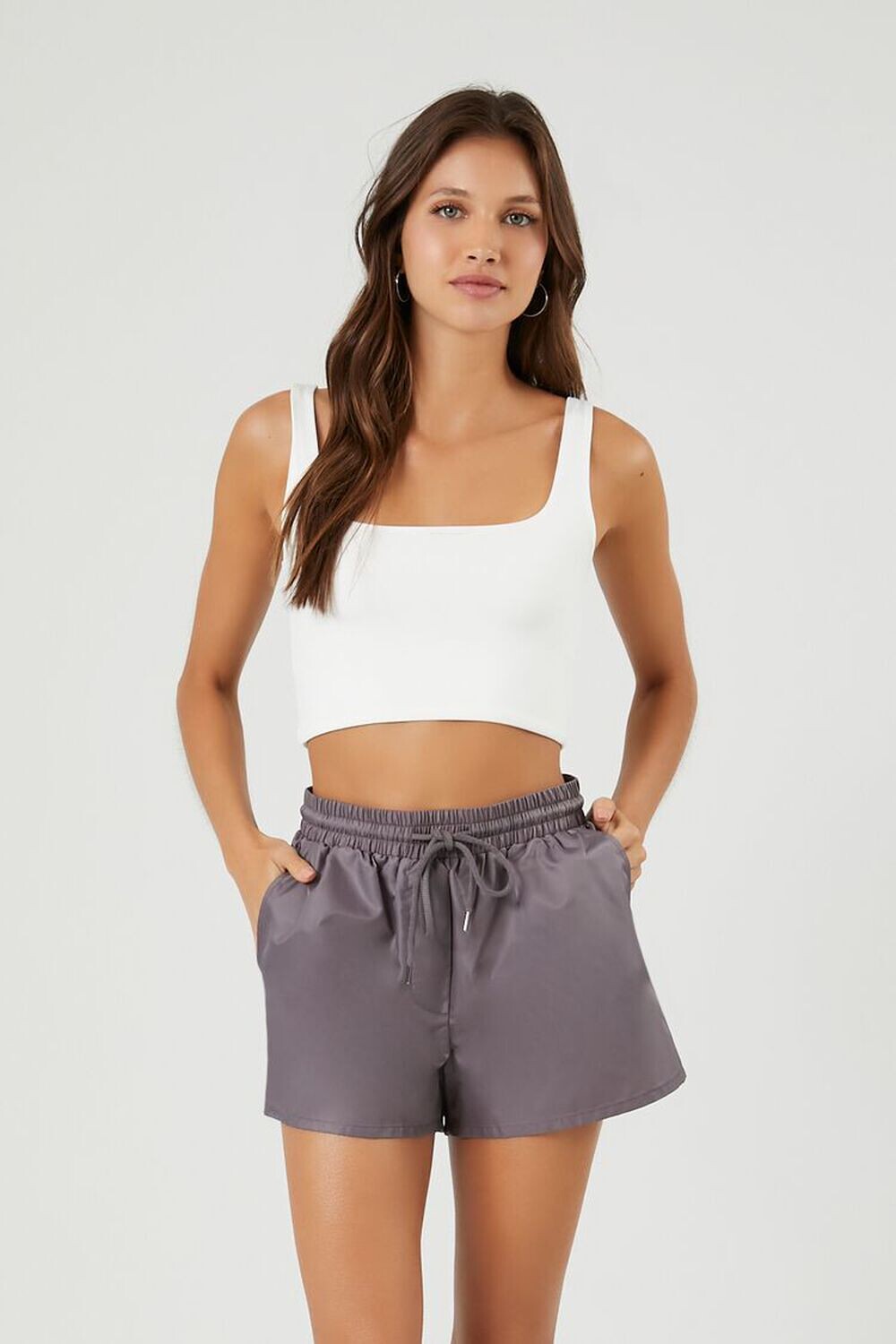 

Шорты на шнурке без застежки Forever 21