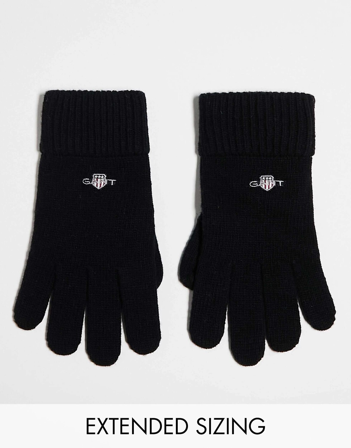 

Чёрные перчатки GANT с логотипом