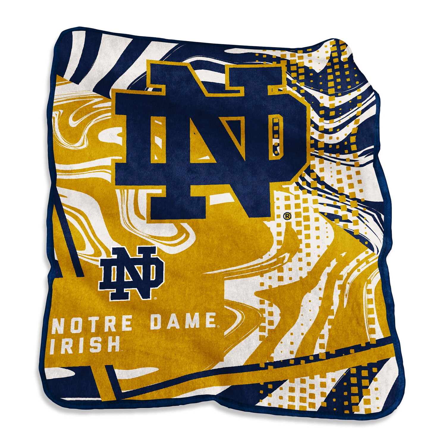 

Одеяло Notre Dame Fighting Irish 50 x 60 дюймов, черный/желтый