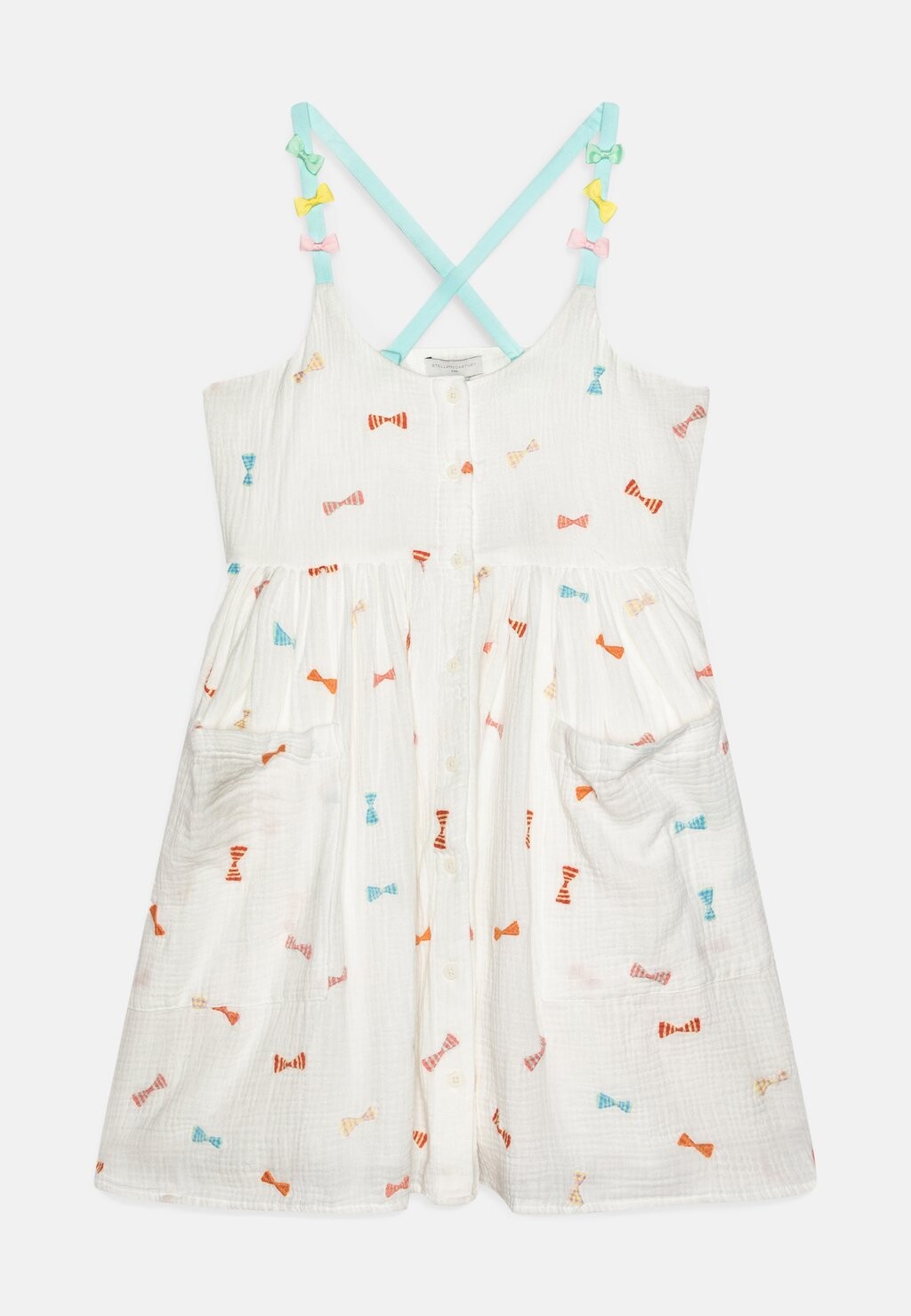 

Платье дневное DRESS GIRL WEIGHT BOWS Stella McCartney Kids, цвет white