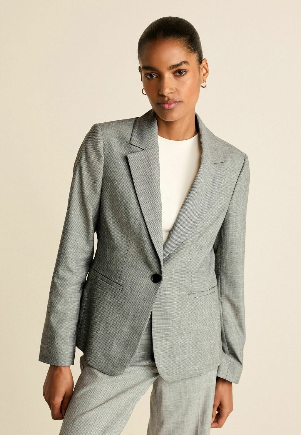 

Пиджак TAILORED SINGLE BREASTED PETITE Next, серый