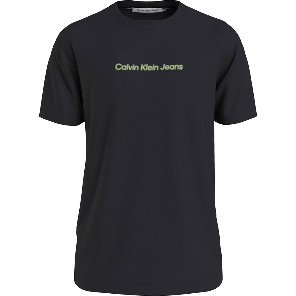

Футболка с коротким рукавом Calvin Klein Jeans Mirrored Logo, черный
