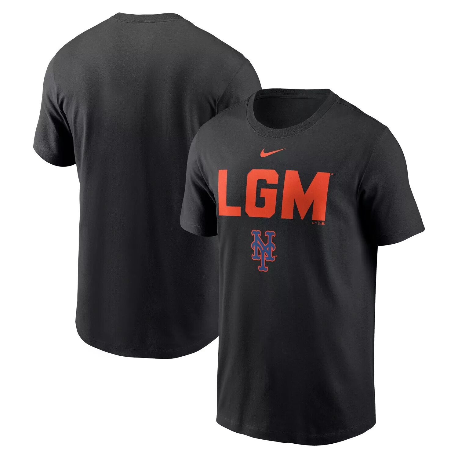 

Мужская черная футболка New York Mets LGM Hometown Nike, Черный