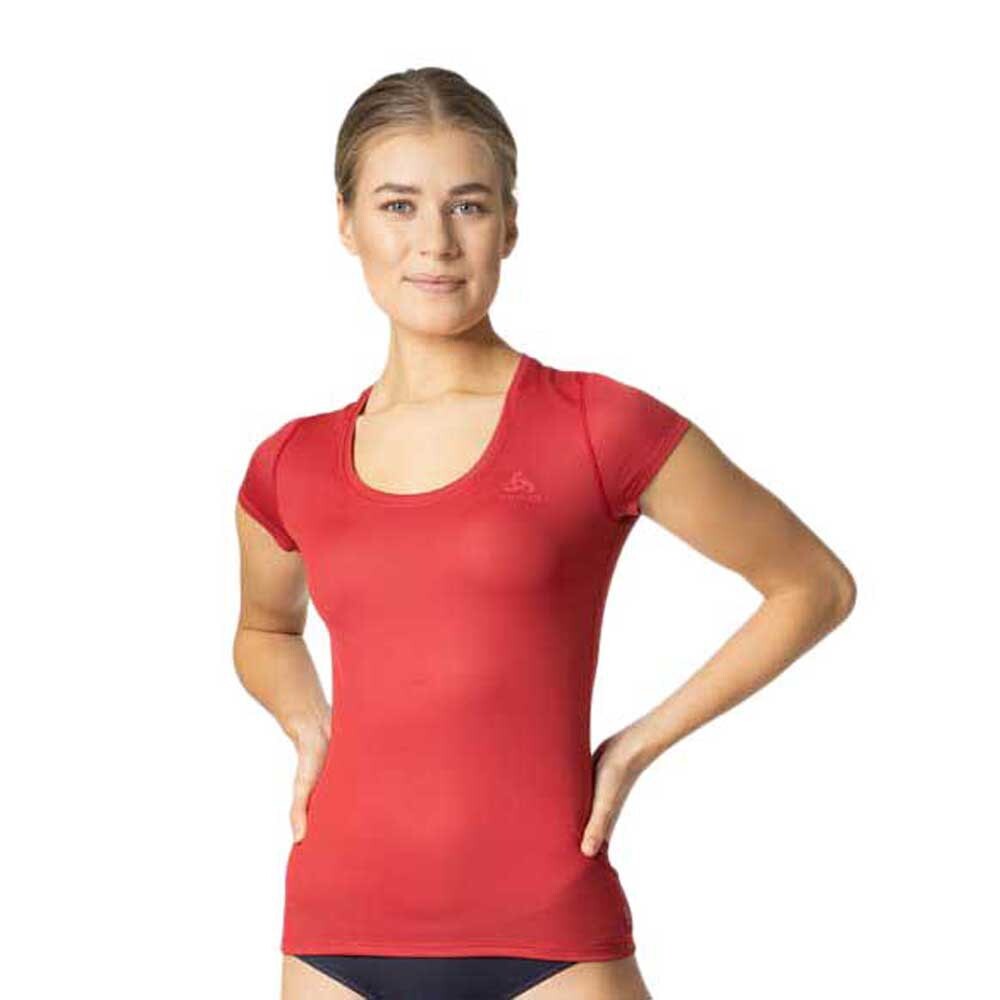 

Базовый слой с коротким рукавом Odlo Crew Active F-Dry Light, красный