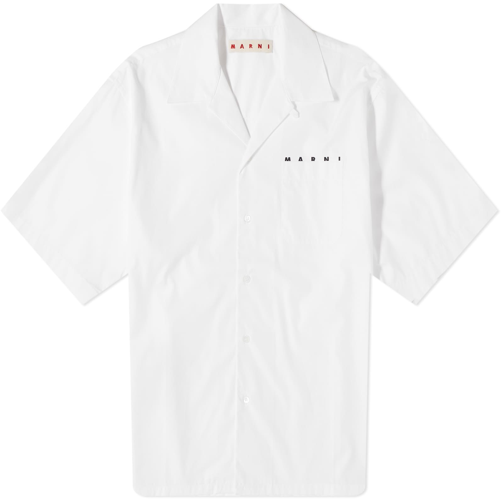 Рубашка Marni Pocket Logo Vacation, цвет Lily White победный гол