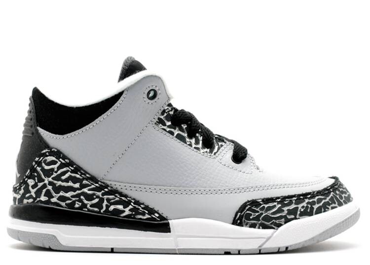 

Кроссовки Air Jordan JORDAN 3 RETRO BP 'WOLF GREY', серый