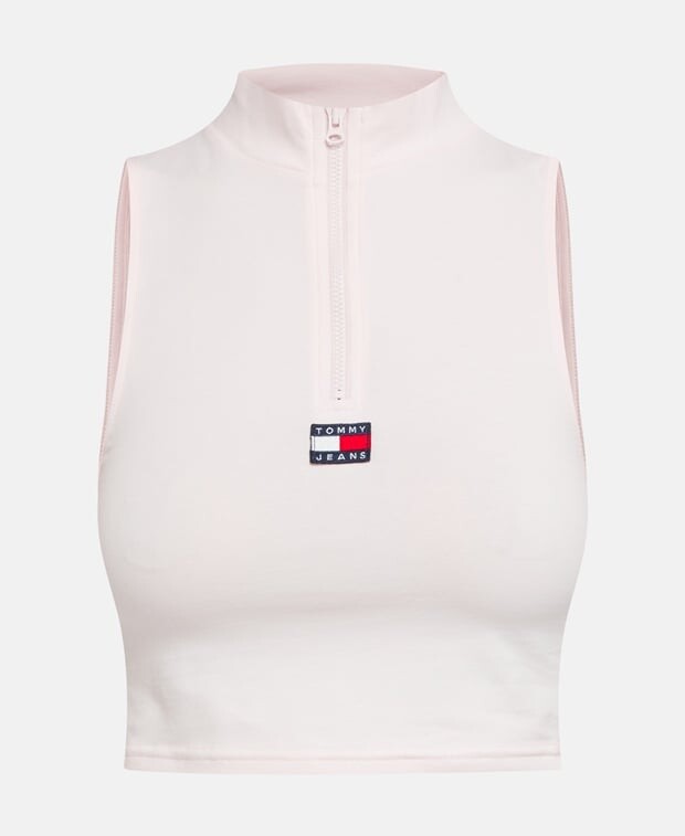 

Вязанный крючком топ Tommy Hilfiger, розовый