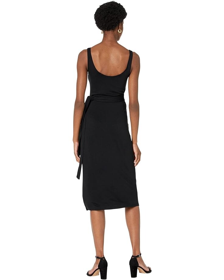 

Платье Vince Scoop Neck Tank Wrap Dress, черный