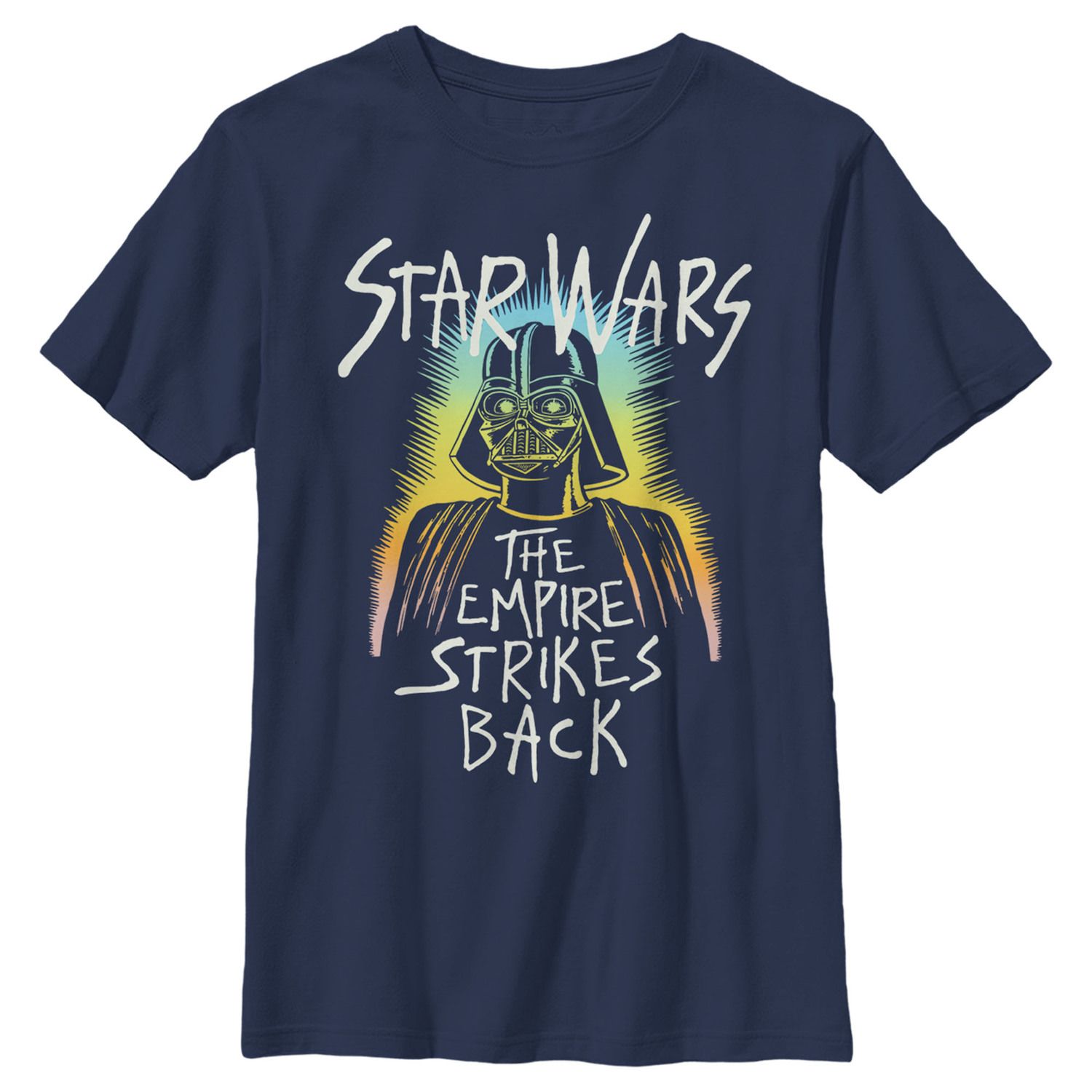 Футболка со светящейся краской и рисунком Дарта Вейдера для мальчиков 8–20 лет Star Wars футболка с рисунком дарта вейдера для мальчиков 8–20 лет посвященная звездным войнам star wars