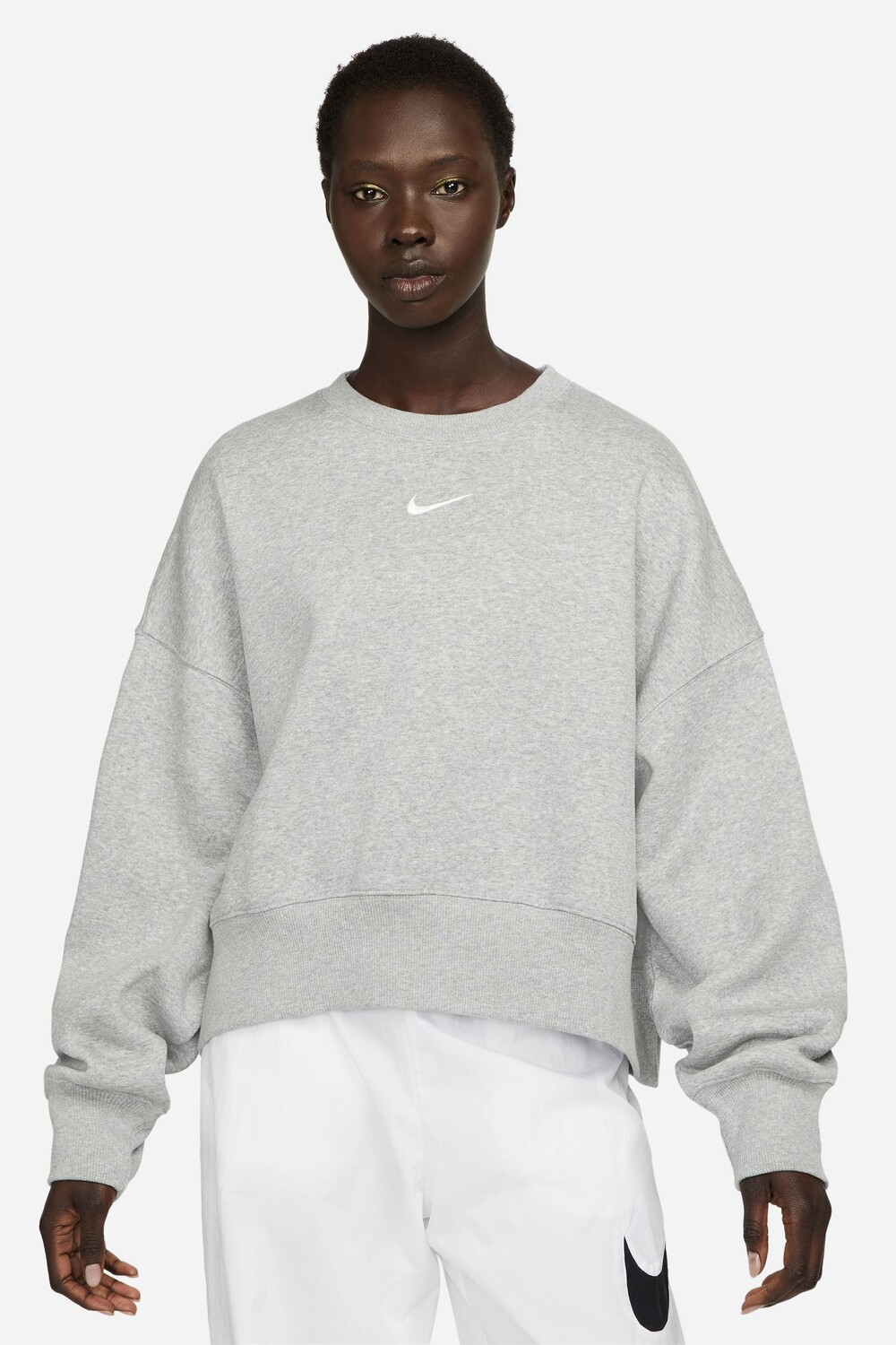 

Толстовка оверсайз Mini Swoosh Nike, серый