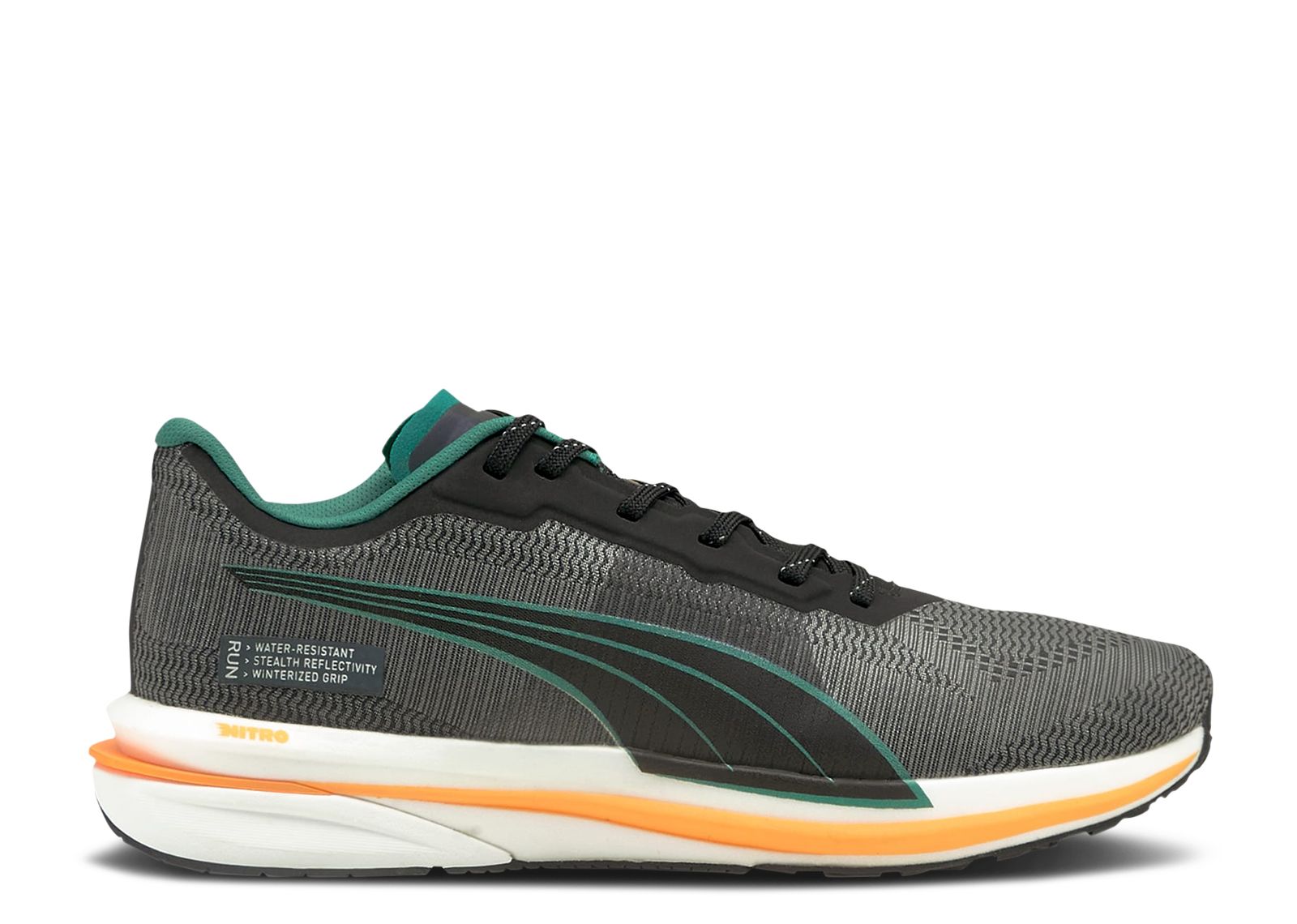 

Кроссовки Puma Velocity Nitro Wtr 'Black Orange Glow', черный