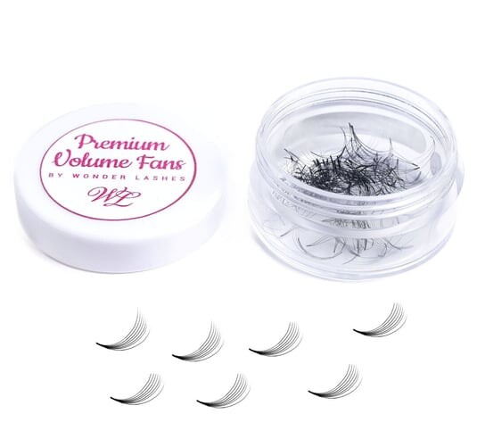 

Пудровые ресницы Premium Volume 7D D 8 мм Wonder Lashes, WonderLashes