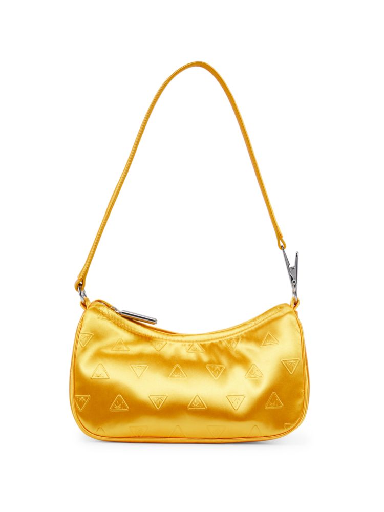Сумка через плечо с логотипом Edie Parker, цвет Marigold сумка с мишурой и верхней ручкой edie parker цвет sky