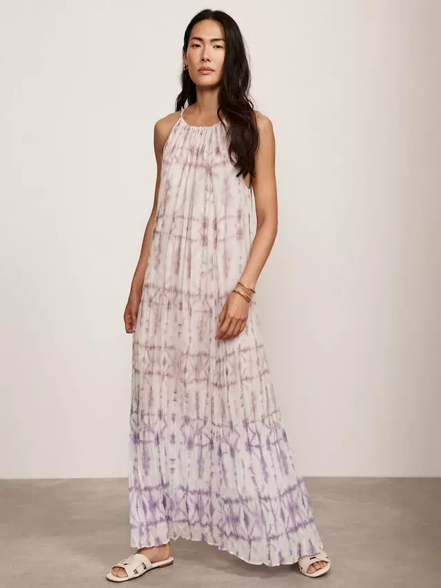 

Платье Mint Velvet Ombre Tie Dye Maxi, цвет lilac/white