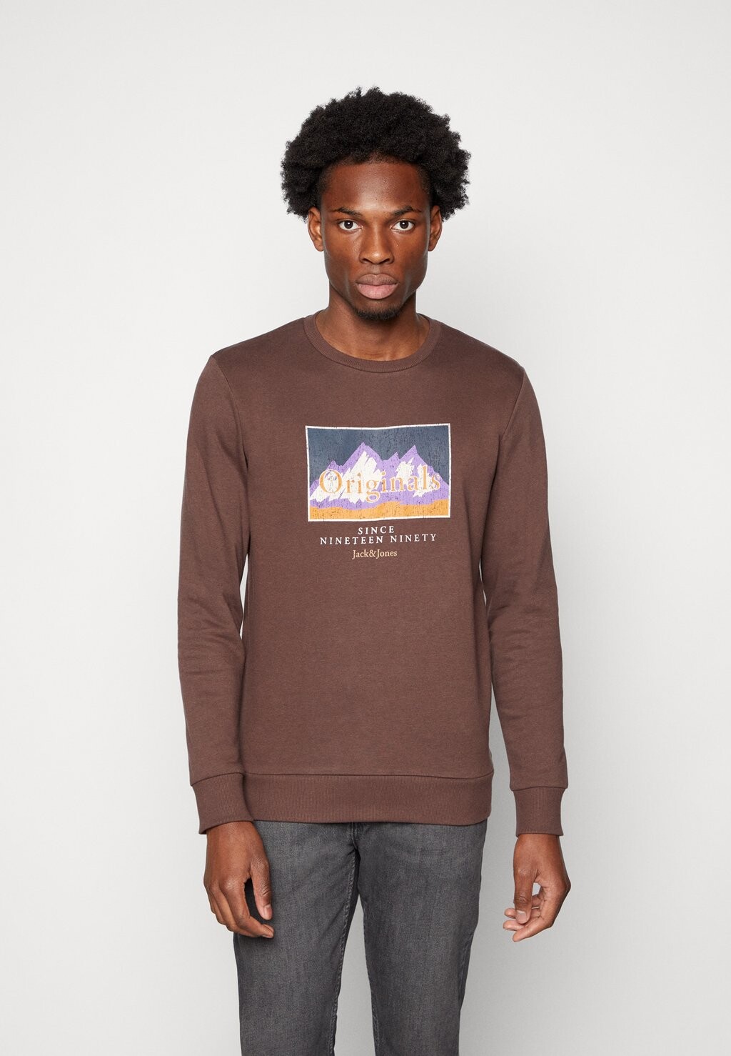 

Толстовка Jack & Jones Jorwoodland Graphic, темно-коричневый