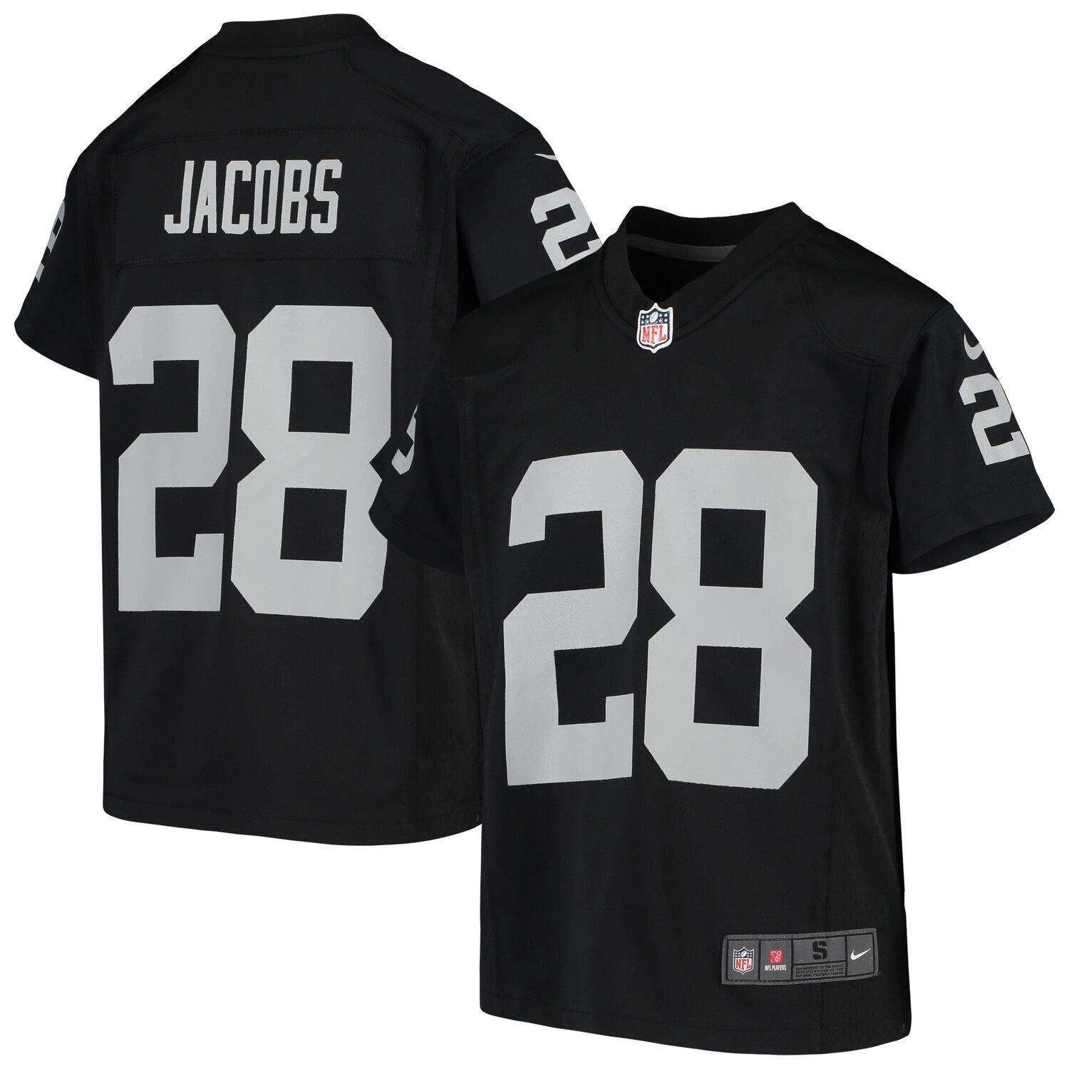

Молодежная игровая майка Nike Josh Jacobs Black Las Vegas Raiders Nike