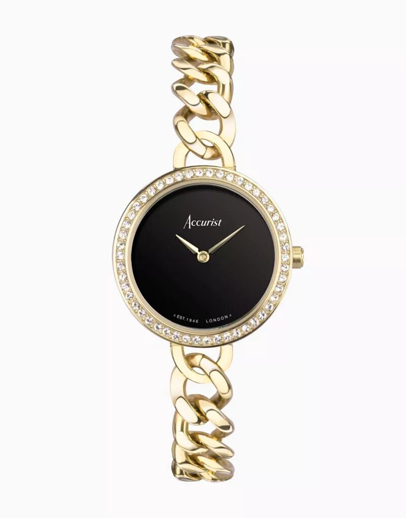 

Женские часы Accurist Jewellery, золото и черный цвет