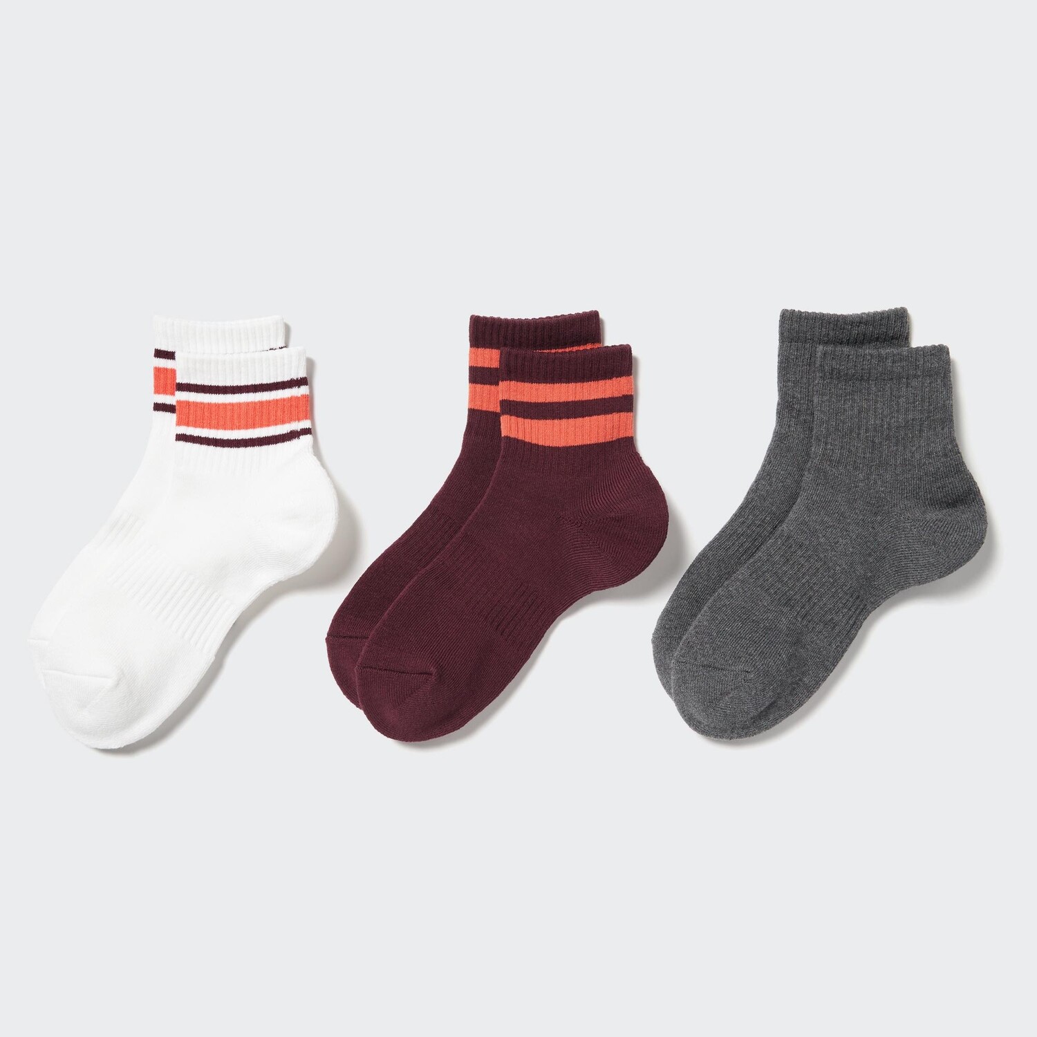 

Носки в рубчик (три пары) Uniqlo, кремовый