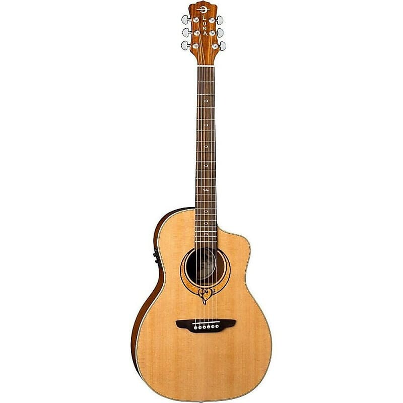 

Акустическая гитара Luna SONGPAR Heartsong Parlor Size Spruce Top Grand Concert Acoustic Guitar