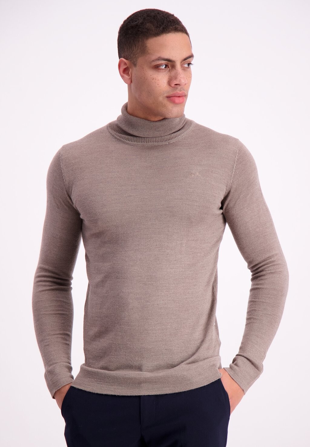 

Свитер Lindbergh Roll Neck, бежевый, Серый