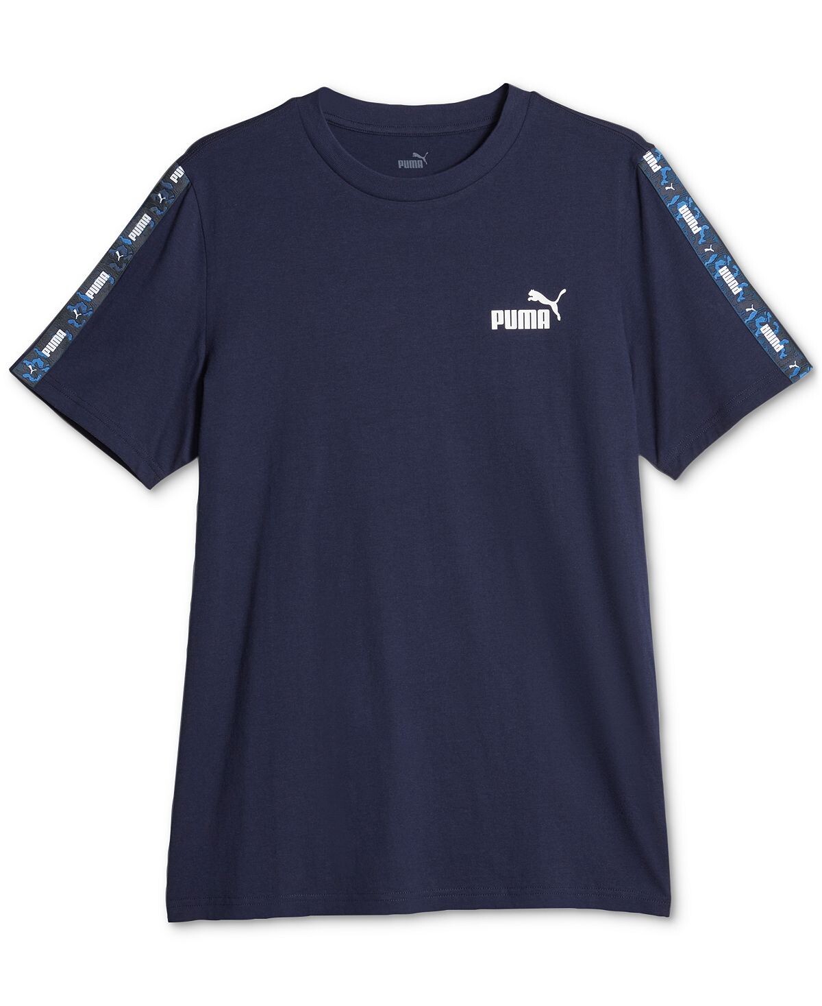 

Мужская футболка Ess с камуфляжным логотипом и графическим рисунком Puma