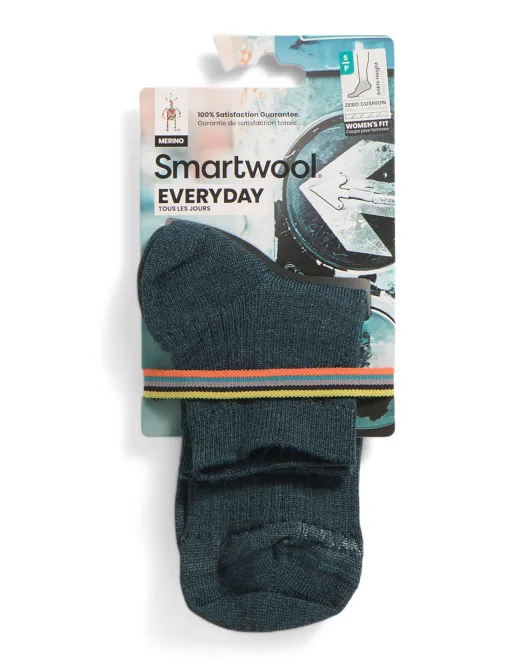 

Повседневные текстурированные носки до щиколотки из мериносовой шерсти Smartwool, синий