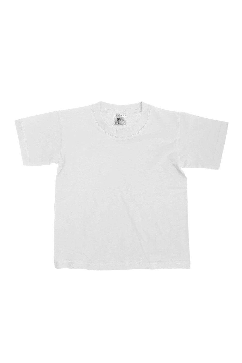 

Футболки с короткими рукавами Exact 150, набор из 2 шт. B&C, белый