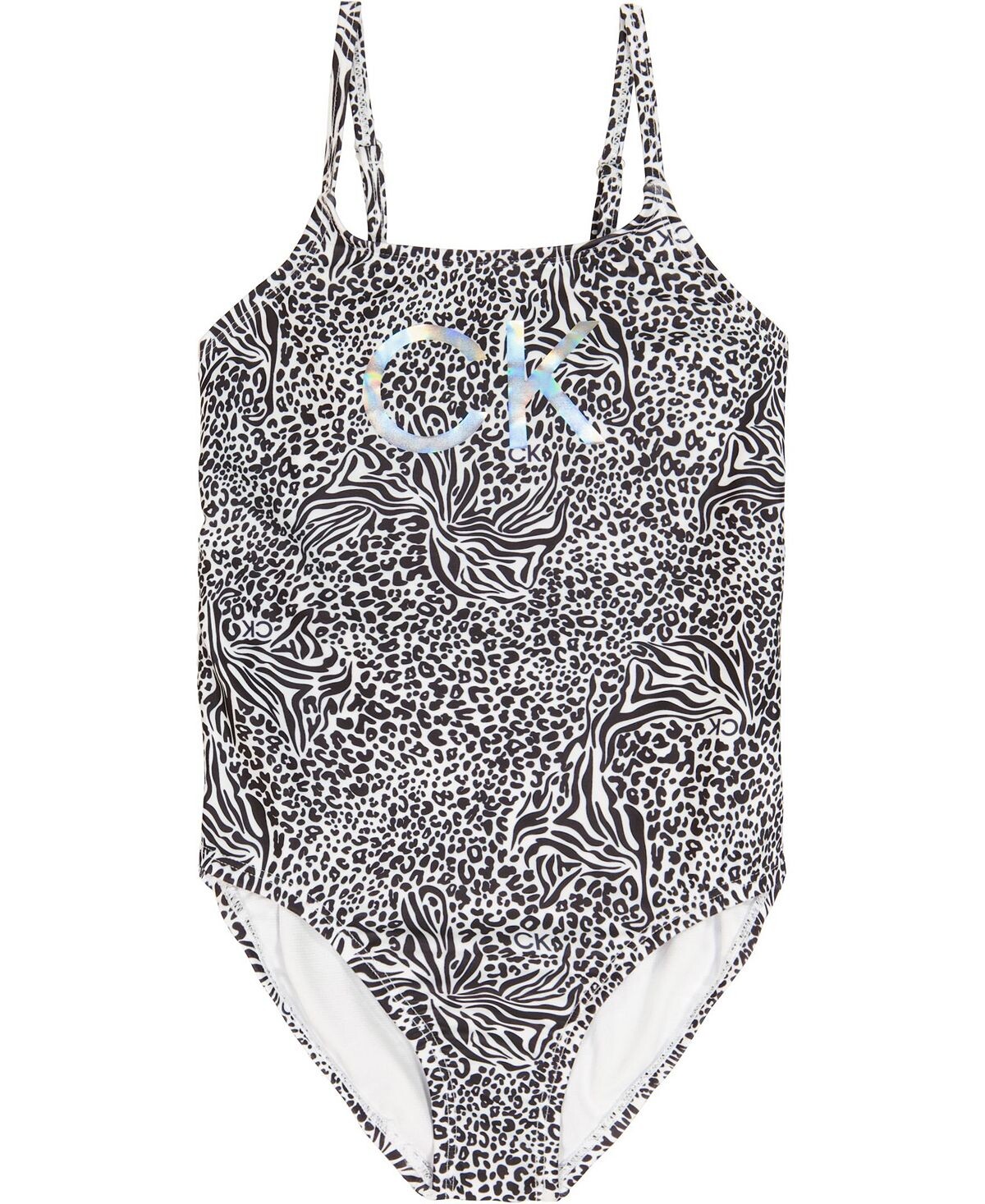 

Сплошной купальник Big Girls Roar Calvin Klein