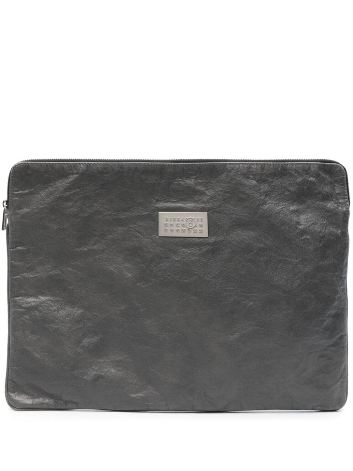 

MM6 Maison Margiela сумка для ноутбука с логотипом, серый