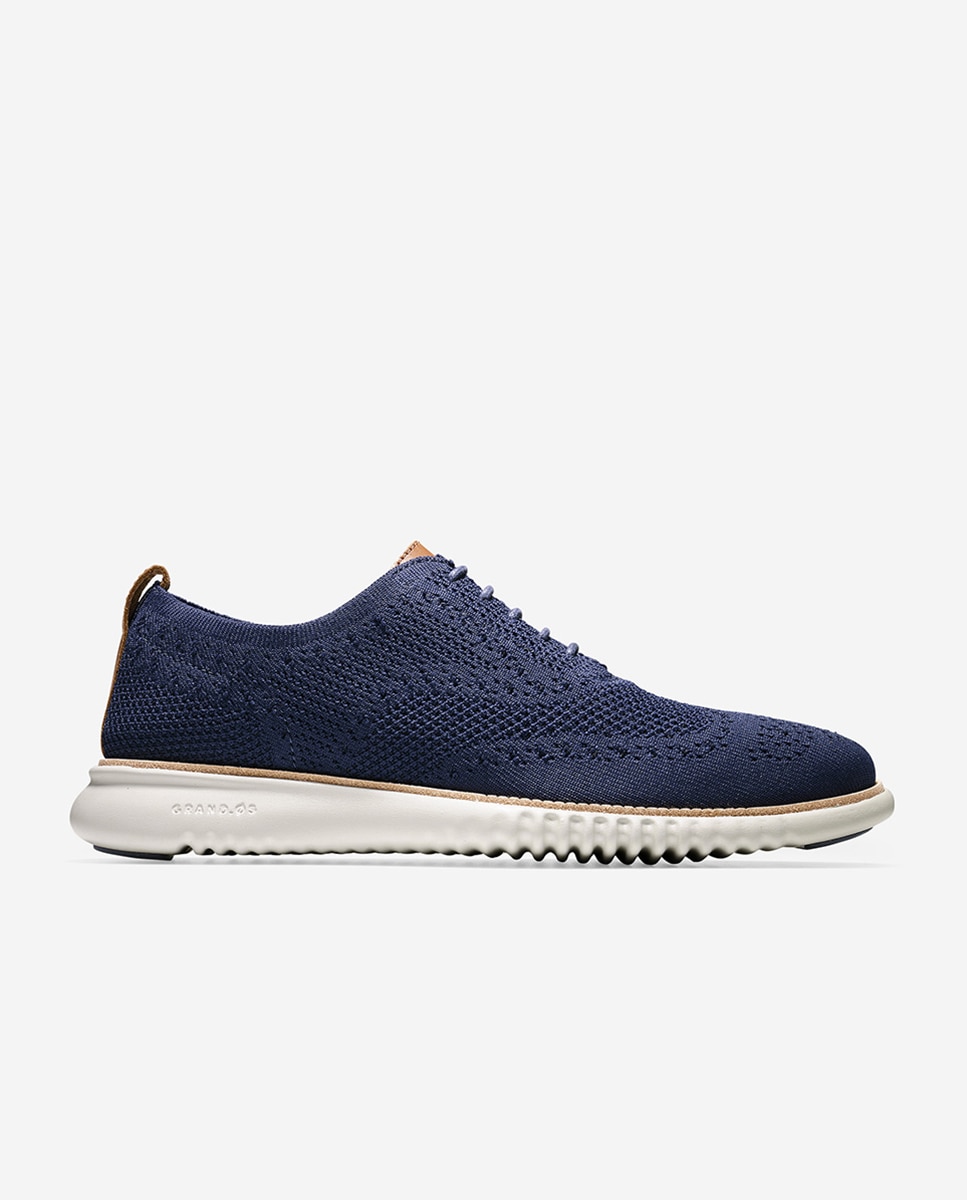 

Мужские туфли на шнуровке из темно-синей ткани Stitchlite Cole Haan