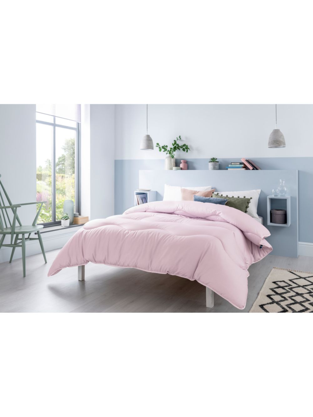 

Пододеяльник The Fine Bedding Company Night Owl без покрытия, 10,5 кг, одинарный, розовый