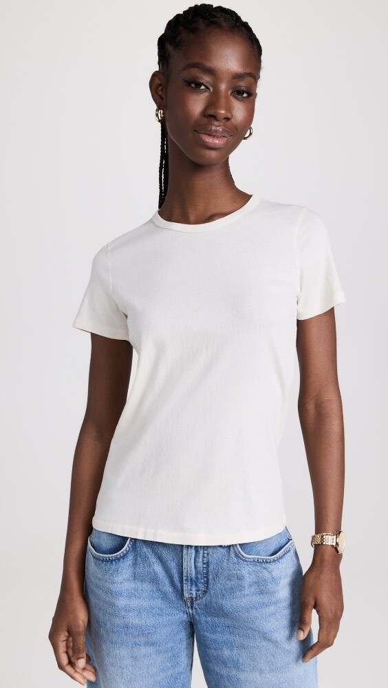 

Футболка Jenni Kayne Cotton Slim, кремовый