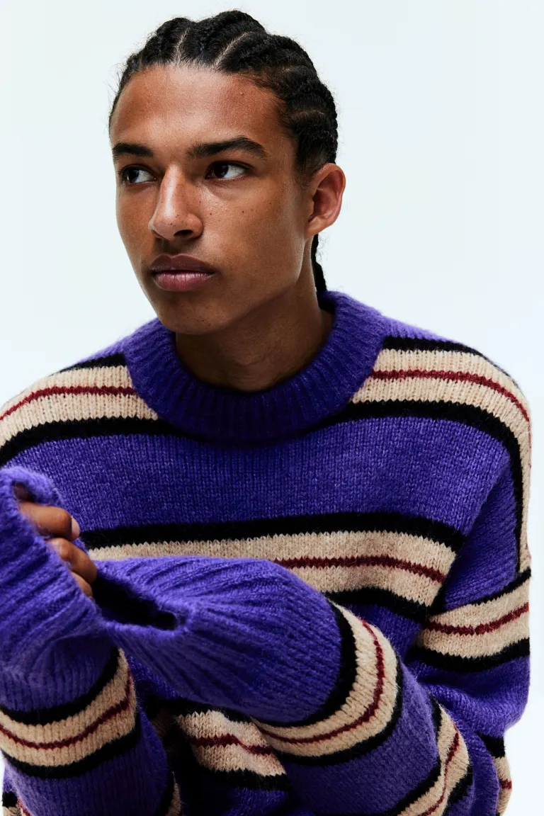 

Свитер оверсайз H&M, фиолетовый